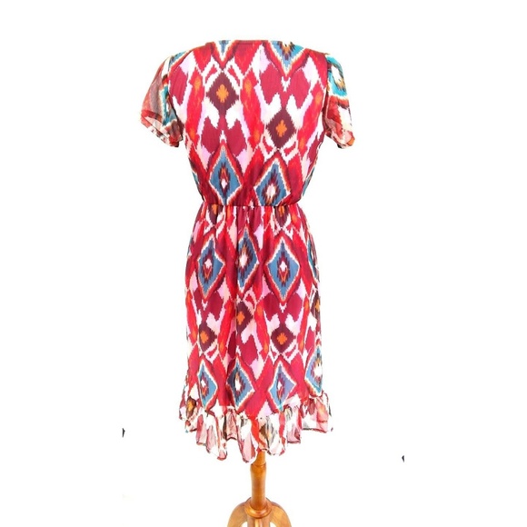 Fit & Flare Dress Red  Sz S - Picture 5 of 8